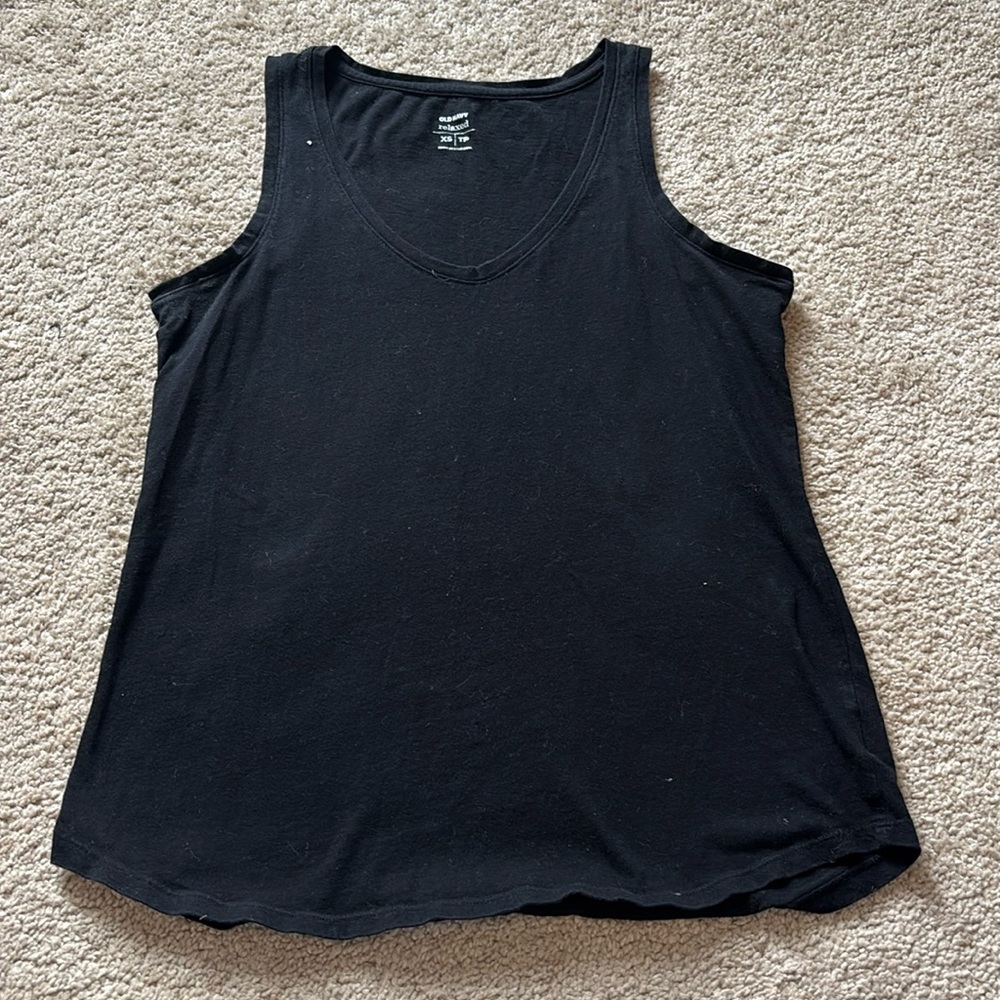 Black tank top